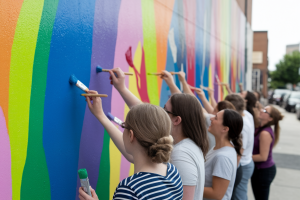 Réhabilitation de quartiers : importance du budget peinture dans les projets collectifs