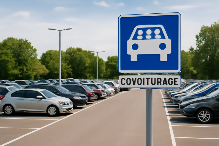 Aires de covoiturage : aménagement et signalétique pour les collectivités